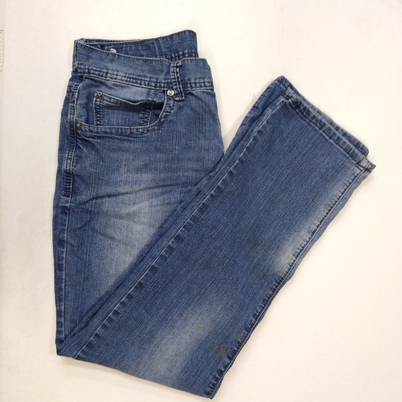 TK Axel Harwinton Low Rise Slim Straight Distressed Men 32x32 Jeans AX41005-57S - Picture 5 of 11